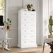 Wade Logan® Arijus 6 Drawer 26.77" W Chest Wood in White | 56.22 H x 26.77 W x 15.55 D in | Wayfair 561A9C5B488D4EEAA0FE96CA90A03AE5