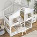 Berthoud Twin Solid Wood Low Loft Bunk Bed by Harper Orchard Wood in White | 86.9 H x 57.8 W x 81.7 D in | Wayfair 72B2DBDA045145B39B4A20DB19E41824