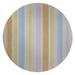 Blue/Orange 60 x 60 x 0.08 in Area Rug - PAINTED STRIPES GOLD Kitchen Mat By Ebern Designs Polyester | 60 H x 60 W x 0.08 D in | Wayfair