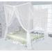 Elegant White Mesh Net Canopy for Bed - Mosquito Protection and Bedroom Decor