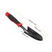 2Pcs 6.3x2.4" Garden Trowel Gardening Hand Shovel Transplant Tools Black Red - Black, Red