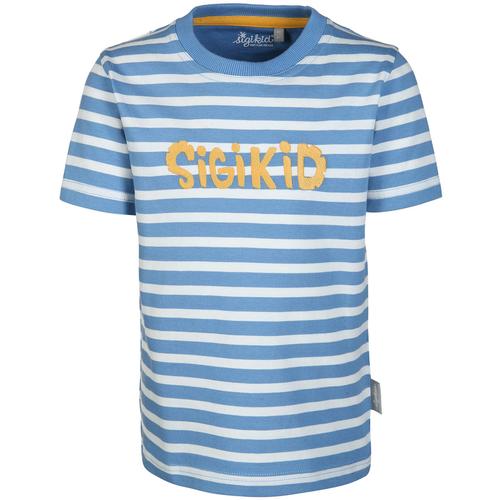 Sigikid - T-Shirt Sigikid Gestreift In Blau/Weiß, Gr.110
