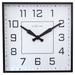 Be Square 13.8-Inch White with Black Wall Clock|White