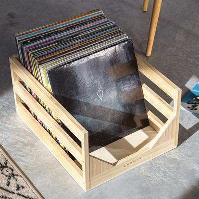 Vinyl Record Storage Crate