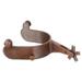 Kelly Silver Star Bull Rider Blue Steeled Rodeo Spurs - Brown