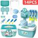 Kids Tool Set Role-Play Tools Set Kids Pretend Play Toys Engineer Kitchen Doctors Makeup Pretend Game Tools Educational Toys Birthday for Boys Girls Role Play