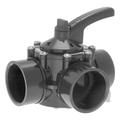 Hayward PSV3S2 PSV Swimming Pool 3-Way 2 x 2.5 Inch CPVC Water Diverter Valve