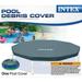 Intex 12-Foot Round Metal Frame Above Ground Swimming Pool Debris Cover Blue