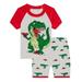 Aolyty Boys Pajamas Set Summer 100% Cotton Pjs Dinosaur Pajama Sets 6T