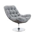 Ergode Brighton Wicker Rattan Outdoor Patio Swivel Lounge Chair - Light Gray Gray