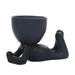 Ceramic Planter Planter Human Planter Pots Desktop Home Ornament E