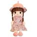 Surakey 17.7 Baby Toys for Girls Plush Stuffed Rag Dolls Cute Companion Toys Decoration Plush Doll Fairy Tale Princess Doll Toy Pink