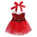 COUTEXYI Newborn Baby My 1st Christmas Tutu Dress Infant Girl Outfit Clothes