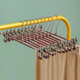 5Pcs Pants Drying Rack Space Saving Drying Hanger with Metal Clip Stainless Steel Hanger for Pants Trousers Pants Rack Bold