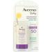 Aveeno Baby Continuous Protection Sensitive Skin Mineral Sunscreen Stick with Broad Spectrum SPF 50 Protection for Face & Body 0.47 oz 1 ea (Pack of 2)