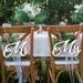 Mr and Mrs Sign for Wedding Chair - Mr & Mrs Wooden Letters Rustic Wedding Signs Rustic Wedding Decorations