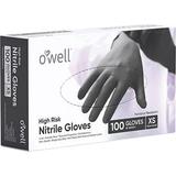 OWELL High Risk Nitrile Gloves | High Risk Fentanyl Resistant Gloves 4mil Latex Free Powder Free Medical Exam Gloves (LARGE 100 Count)