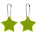 2pcs Pentagram small star reflective pendant bag pendant