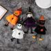 Thanksgiving Plush Handmade Dolls Cloak Hat With Witch Pumpkin Decoration & Hangs