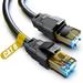Cat 8 Ethernet Cable 5ft Heavy Duty High Speed Internet Network Cable Professional LAN Cable 26AWG 2000Mhz 40Gbps with Gold Plated RJ45 Connector Shielded in Wall Indoor&Outdoor