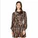 Free People Dresses | Free People Heartbeats Mini Dress New | Color: Black/Tan | Size: L