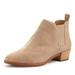 Michael Kors Shoes | Michael Kors Shaw Flat Suede Bootie Ankle Boots Chelsea Tan Camel 9 | Color: Cream/Tan | Size: 9