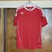 Adidas Tops | Adidas Women's Shortsleeve Top Red/ White Size Large | Color: Red/White | Size: L