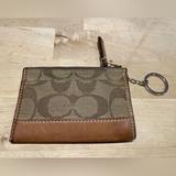 Coach Bags | Coach Change Purse Keychain Wristlet Coach Change Purse Keychain Keychain Change | Color: Brown/Tan | Size: Os