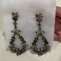 J. Crew Jewelry | J Crew Crystal Earrings | Color: Gray/Purple | Size: Os