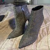 Jessica Simpson Shoes | Jessica Simpson Stiletto Ankle Boots Size 9.5 | Color: Silver | Size: 9.5