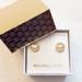 Michael Kors Jewelry | Authentic Michael Kors Logo Pave Earrings Nwt | Color: Gold | Size: Os