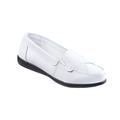 Blair Women's Dr. Max™ Leather Loafers - White - 6.5 - Womens