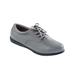 Blair Women's Women’s Dr. Max™ Leather Oxfords - Grey - 8.5 - Womens