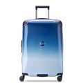 DELSEY Paris Cactus Hardside Luggage with Spinner Wheels, White/Blue, Carry-On 19 Inch, Cactus Hardside Luggage with Spinner Wheels