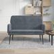 Banc Gris fonc� 108x79x79 cm Velours - Vidaxl