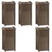 Suncast Resin 33 Gallon Swing Top Trash Can in Brown | 16 H x 17 W x 17 D in | Wayfair 5 x GHW1732