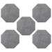 Furnish my Place Plush Solid Grey Color Rug Set of Area Rugs
