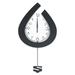 Pendulum Wall Clock Modern Silent Design Hanging Watches Non-marking Nail Accurate Timing Home Decor Battery Operated (Not Included)