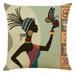 Kayannuo Home Decor Christmas Clearance Home Decor Cushion Cover Beautiful African Woman Pillowcase Throw Pillow Covers Room Decor