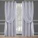 Capreze 1-Piece Grommet Blackout Window Curtain Thermal Insulated Room Darkening Curtain Eyelet Ring Top Window Drape For Living Room Bedroom Light Grey Width:52 x Length:96