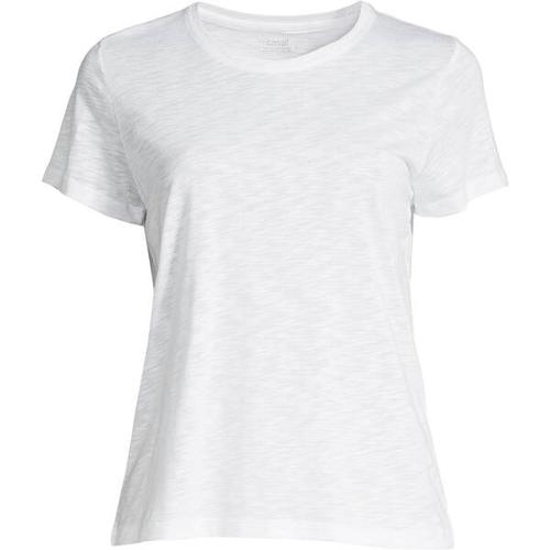 CASALL Damen Shirt Soft Texture Tee, Größe 40 in Weiß