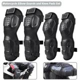 4PCs Elbow Guards Knee Pads Protection Body Armor Set for Adults Motorcycle Motocross Cycling Skating Racing Protective Gear