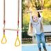 Plastic Swing Seat with Adjustable Rope Swing for Kids Outdoor Non Slip Tree Swing Seat for Children Adults Swing Set Accessories for Outdoor Indoor Tree Backyard Playground