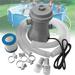 Stamens Pool Cleaner Clear Cartridge Filter Pump For Above Ground Pools 300 Gallons Backyard Pools Filter Pump Swimming Pool Filter(Us Plug)