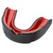 Adults And Junior Gum Shield Custom Mouldable Gel Fit Mouth Guard Sports Mouthguard For Boxing MMA Rugby Martial Arts Judo Karate Hockey And All Contact Sports Black Red