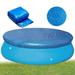 Round Swimming Pool Cover 12 FT Solar Pool Covers for Above Ground Pools Dust Pool Cover for Inflatable Pool