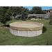 Harris Pool Commercial-Grade Winter Pool Covers for Above Ground Pools - 18 Round Solid - Super Tan