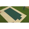 Yard Guard 16 x 32 Rectangular with 4 x 8 End Step Aquamaster Green Swimming Pool Safety Cover with Pump