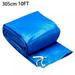 10 Ft Swimming Pool Cover for Above Ground Pools Round Pool Safety Covers Sturdy PE Material Effective Solar Pool Cover with Fasten Rope