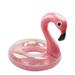 Ashlee Ashlee Animal Half-Transparent Inflatable Flamingo Swim Tube Glitter Swim Ring Raft Durable Round Summer Pool Float Inflatable Swim Inner Tube for Summer Swim Pool Thicken (Pink) (48 Inch)